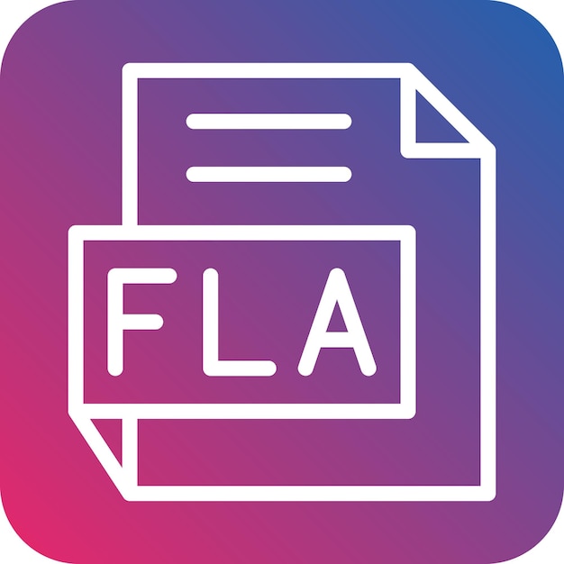 Diseño vectorial Estilo del icono FLA