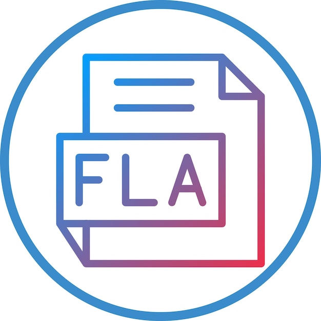 Diseño vectorial Estilo del icono FLA