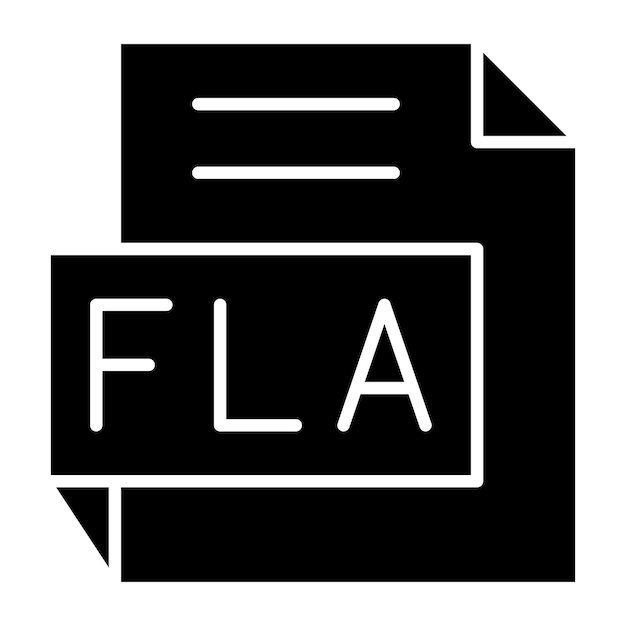 Diseño vectorial Estilo del icono FLA