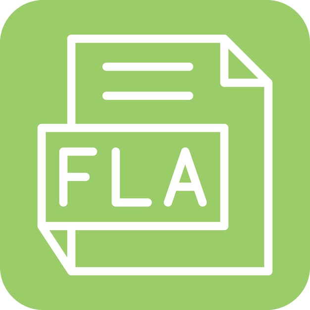 Diseño vectorial Estilo del icono FLA