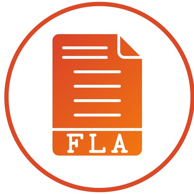 Diseño vectorial Estilo del icono FLA
