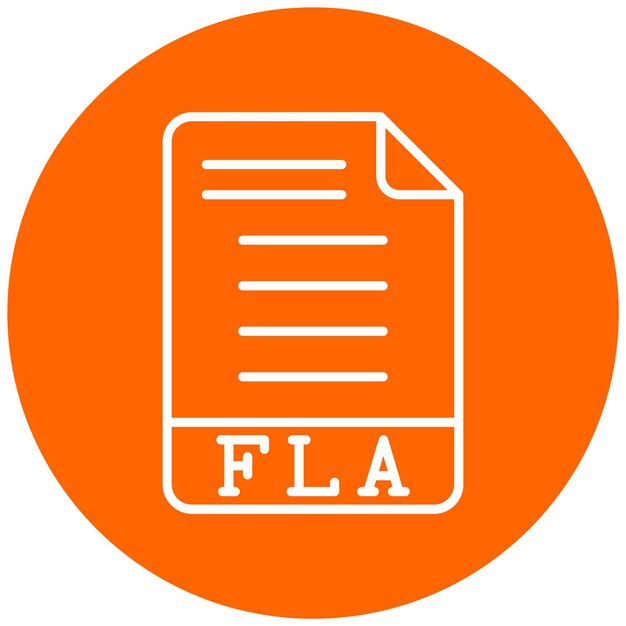 Diseño vectorial Estilo del icono FLA