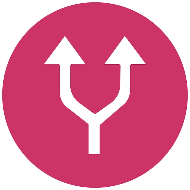 Diseño vectorial Estilo del icono de la flecha doble
