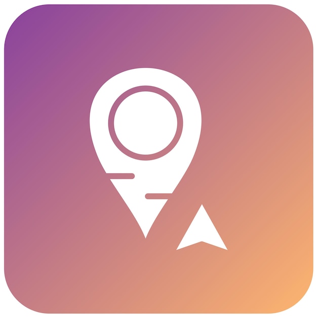 Diseño vectorial Estilo del icono de la flecha norte