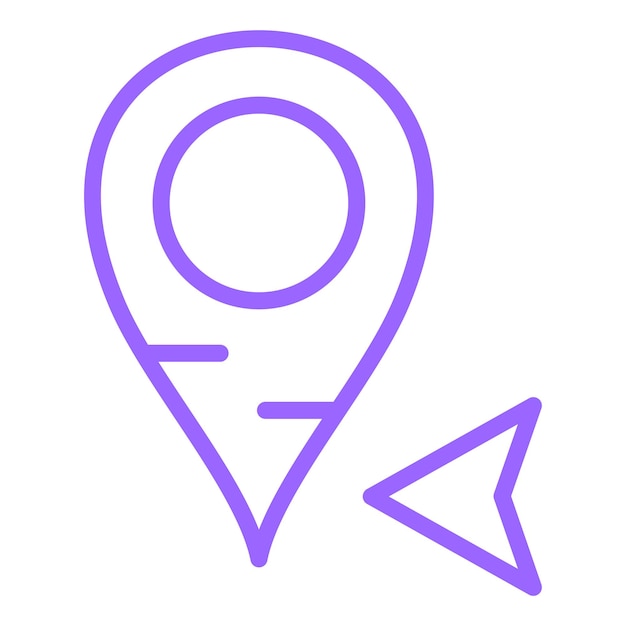 Diseño vectorial Estilo del icono de la flecha oeste