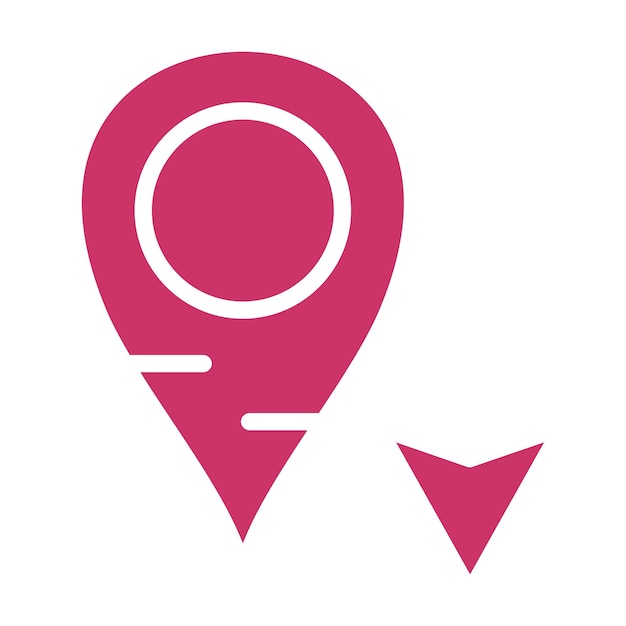 Diseño vectorial Estilo del icono de la flecha sur