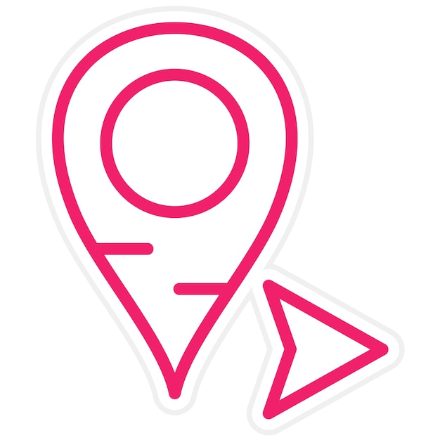 Diseño vectorial Estilo del icono de la flecha este