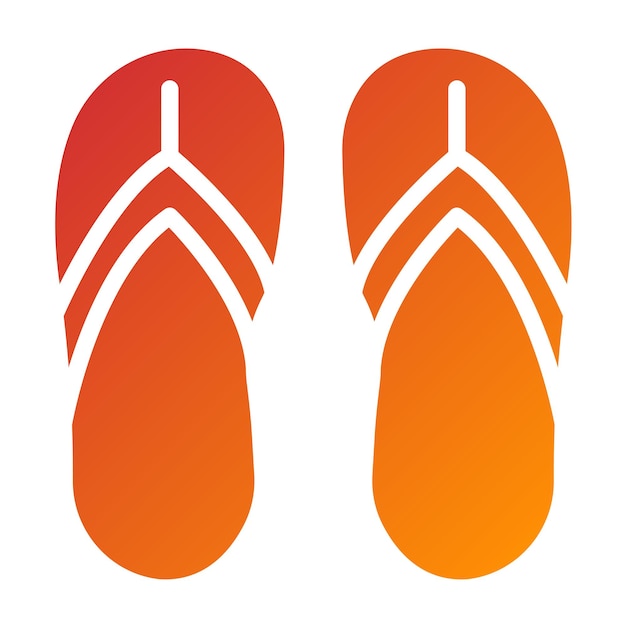 Diseño vectorial Estilo del icono Flip Flop