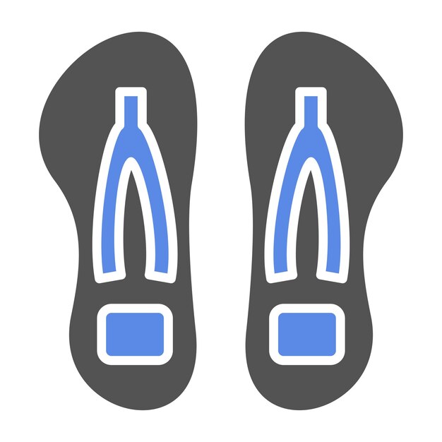 Diseño vectorial Estilo del icono Flip Flop