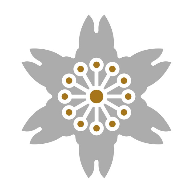 Diseño vectorial del estilo del icono de la flor de cerezo