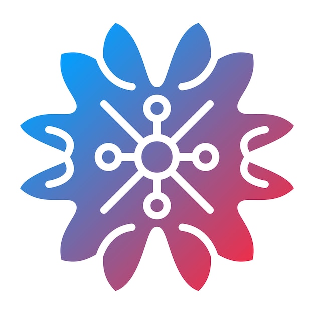 Diseño vectorial Estilo del icono de la flor