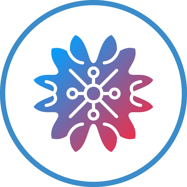Diseño vectorial Estilo del icono de la flor