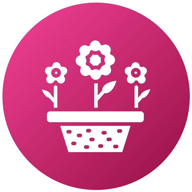 Diseño vectorial Estilo de icono de Flora