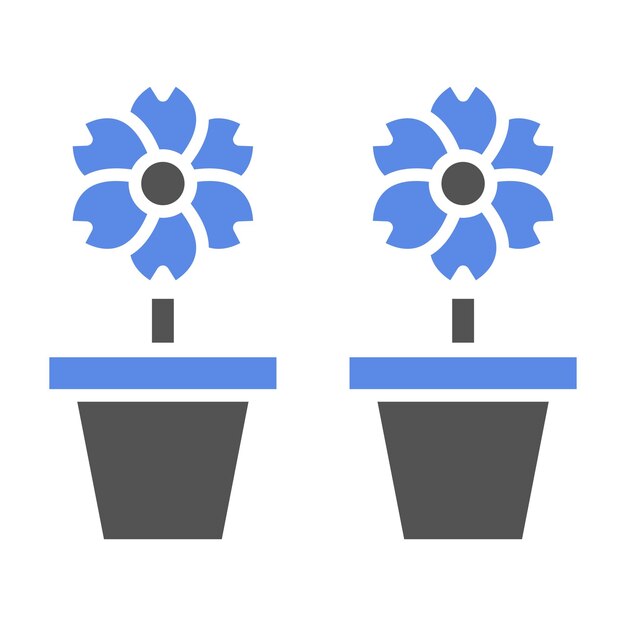 Diseño vectorial Estilo de icono de flores