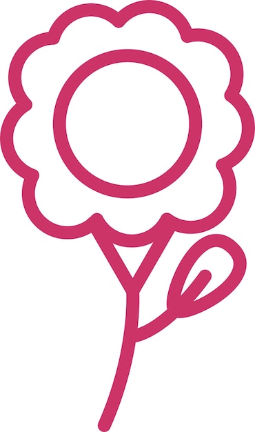 Diseño vectorial Estilo del icono del florista