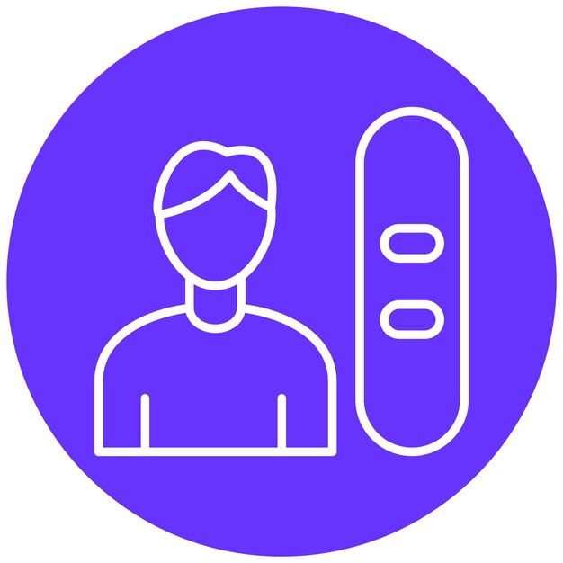 Diseño vectorial Estilo del icono de Flowrider