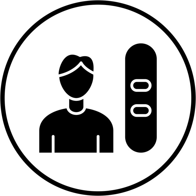 Diseño vectorial Estilo del icono de Flowrider