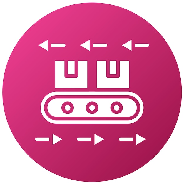 Diseño vectorial Estilo de icono de flujo continuo