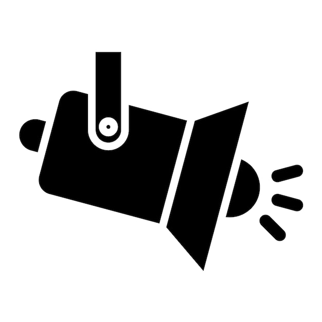 Diseño vectorial Estilo del icono del foco
