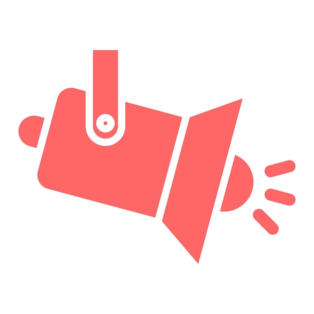Diseño vectorial Estilo del icono del foco