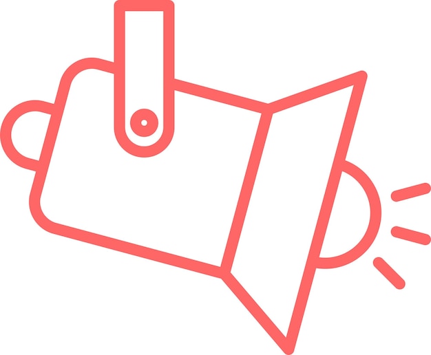 Diseño vectorial Estilo del icono del foco