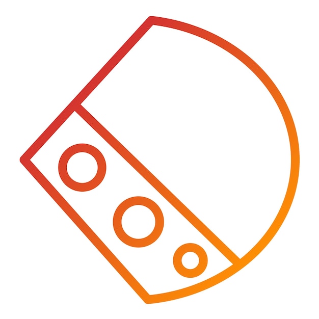 Diseño vectorial Estilo del icono de Fontina