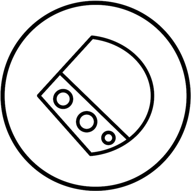 Vector diseño vectorial estilo del icono de fontina