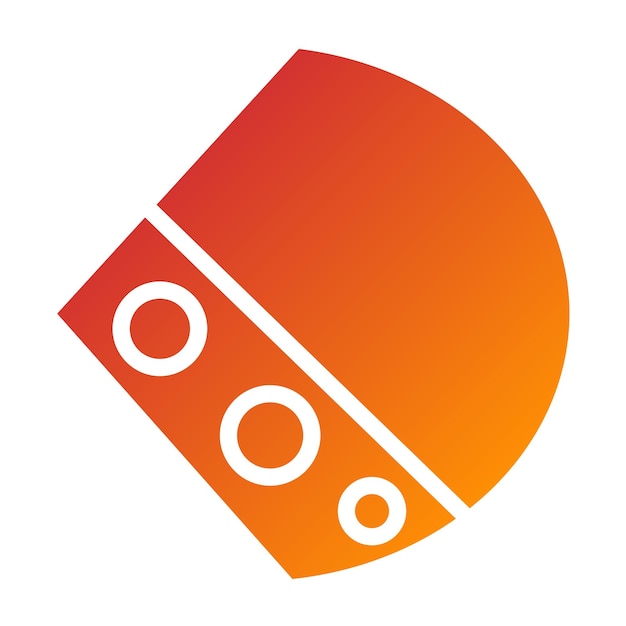 Diseño vectorial Estilo del icono de Fontina