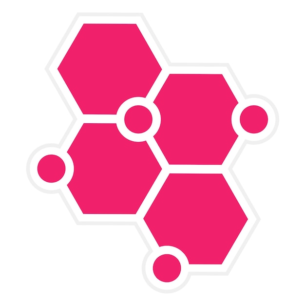Diseño vectorial Estilo del icono de la fórmula química