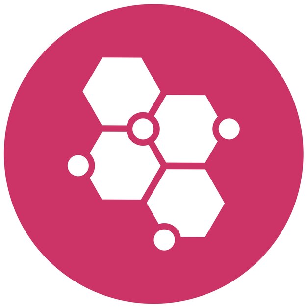 Diseño vectorial Estilo del icono de la fórmula química
