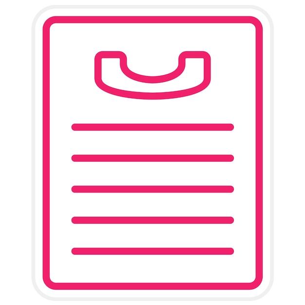 Diseño vectorial Estilo del icono del formulario de contacto