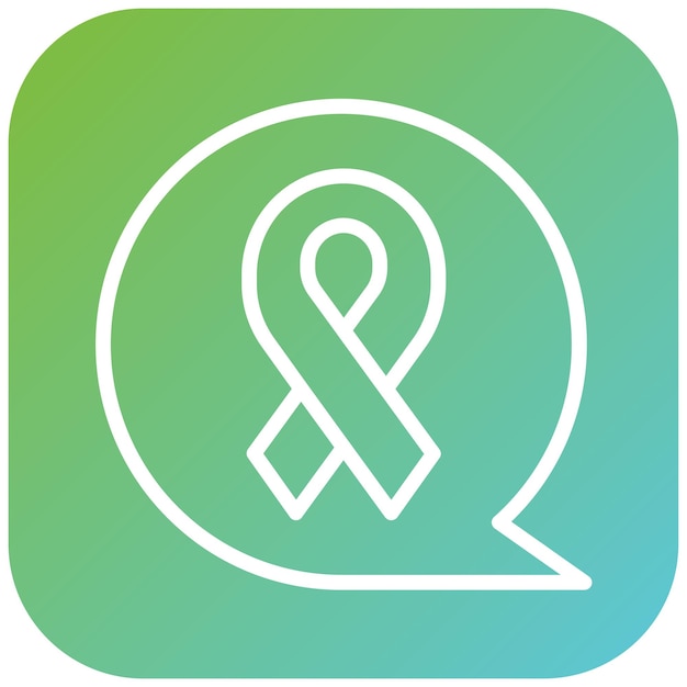 Diseño vectorial Estilo de icono del Foro del Cáncer