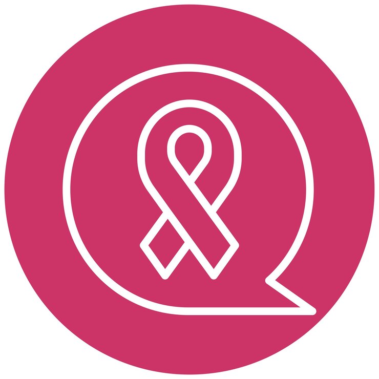 Vector diseño vectorial estilo de icono del foro del cáncer