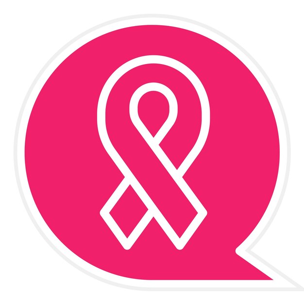 Diseño vectorial Estilo de icono del Foro del Cáncer