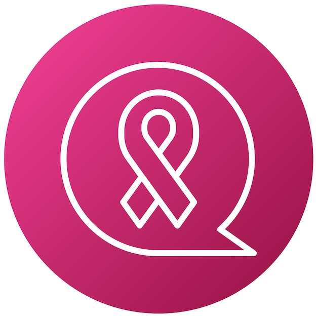Diseño vectorial Estilo de icono del Foro del Cáncer