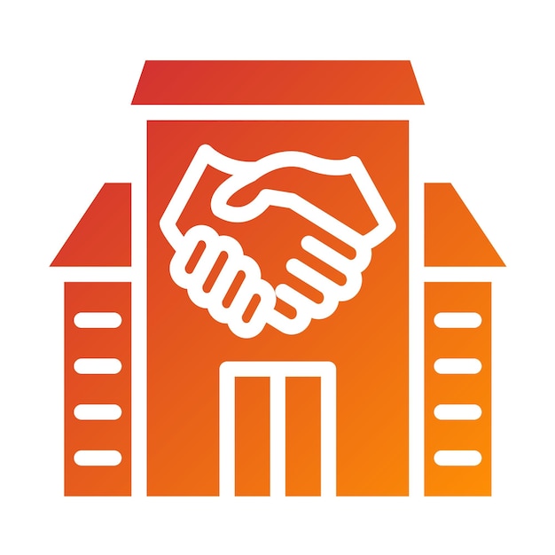 Diseño vectorial Estilo del icono de la fortaleza de confianza