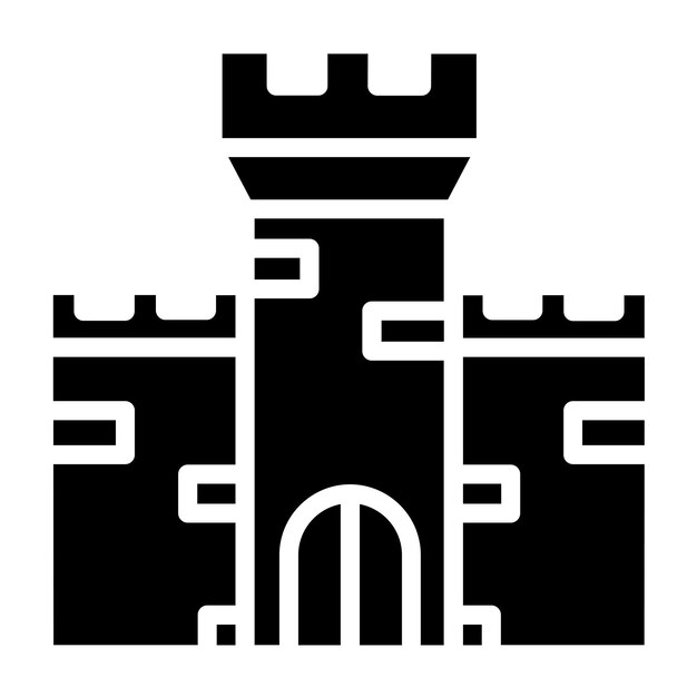 Diseño vectorial Estilo de icono de la fortaleza