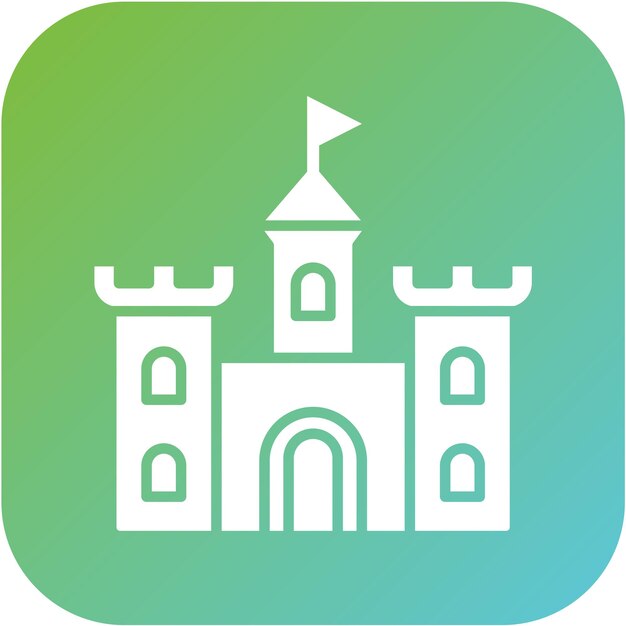 Diseño vectorial Estilo de icono de la fortaleza