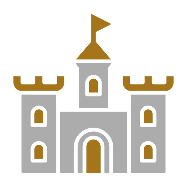 Diseño vectorial Estilo de icono de la fortaleza