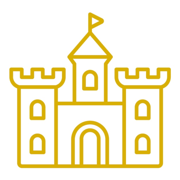 Diseño vectorial Estilo de icono de la fortaleza