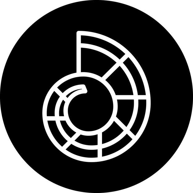 Diseño vectorial Estilo de icono fósil