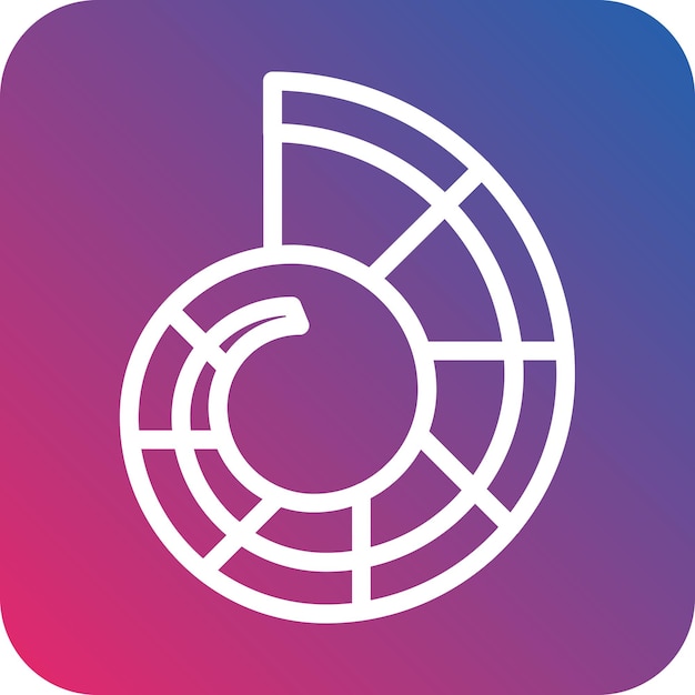 Diseño vectorial Estilo de icono fósil