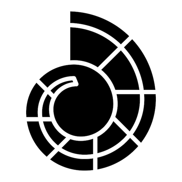 Diseño vectorial Estilo de icono fósil