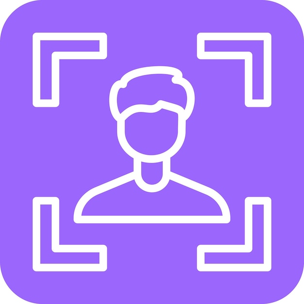 Diseño vectorial Estilo del icono de la foto de cabeza