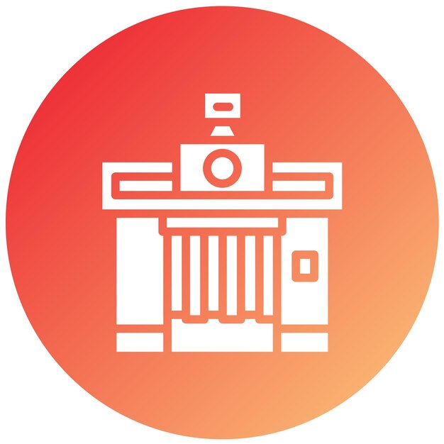 Diseño vectorial Estilo del icono de la foto del pasaporte