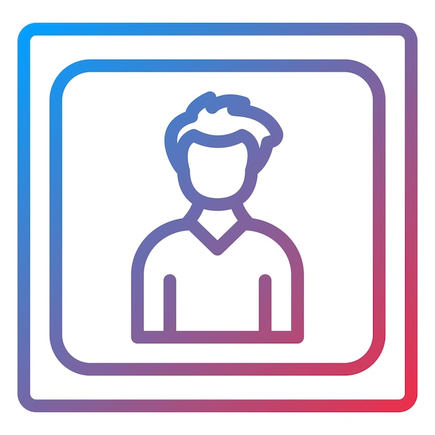 Diseño vectorial de estilo de icono fotográfico