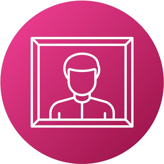 Diseño vectorial de estilo de icono fotográfico