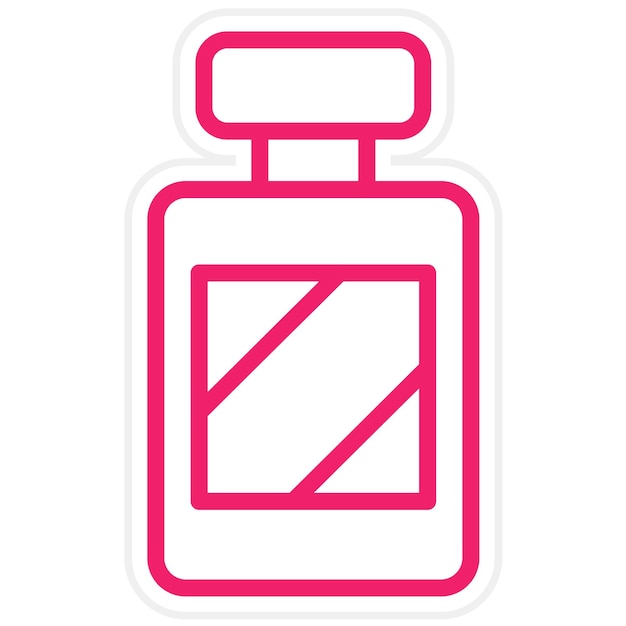 Diseño vectorial de estilo de icono de fragancia