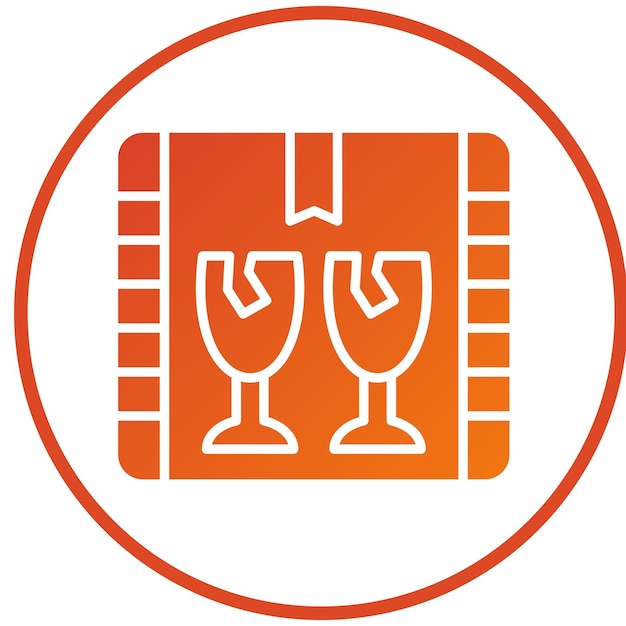 Diseño vectorial Estilo de icono frágil