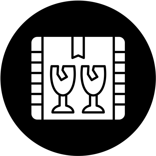 Diseño vectorial Estilo de icono frágil